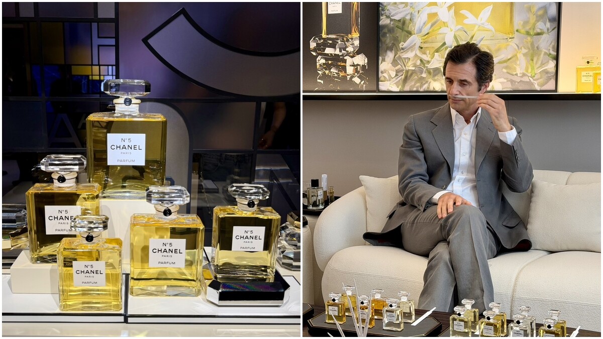 Olivier Polge在活動現場分享成份原精的氣味