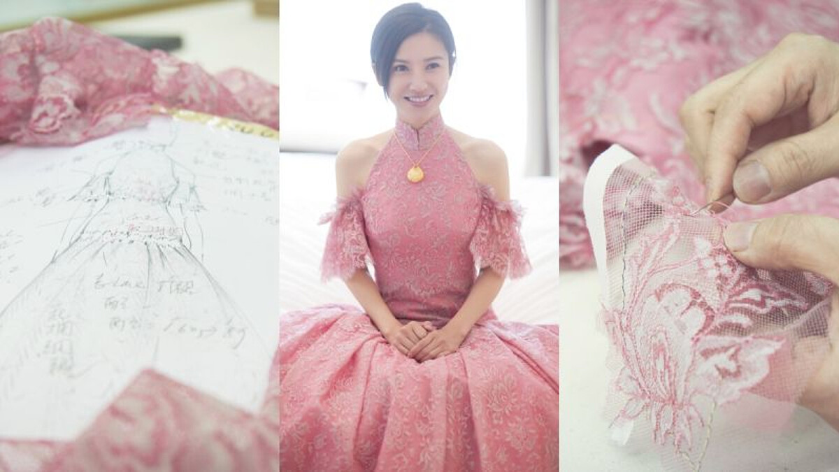 楊子姍婚紗照宛如電影劇照!吳中天楊子姍婚禮3套造型與幕後全紀錄