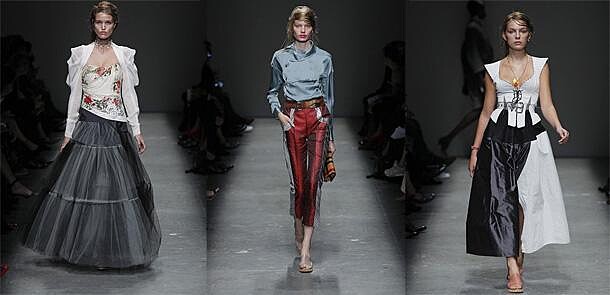 Vivienne Westwood Red Label 2016春夏系列金屬感抓皺造型