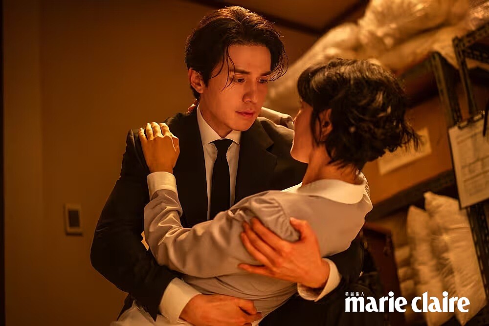 《殺人者的購物中心2》片場李棟旭與玄理對手戲