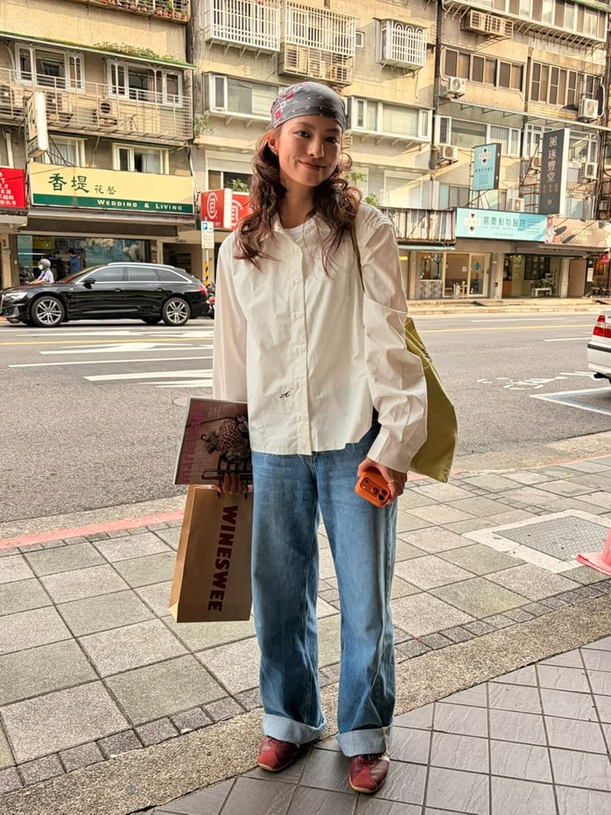 蒲禾菲私下熱愛古著穿搭