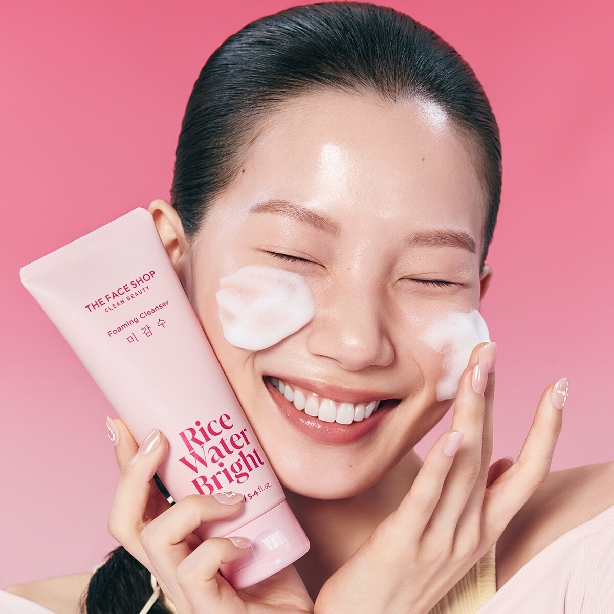THE FACE SHOP丰米水活洗面乳質地