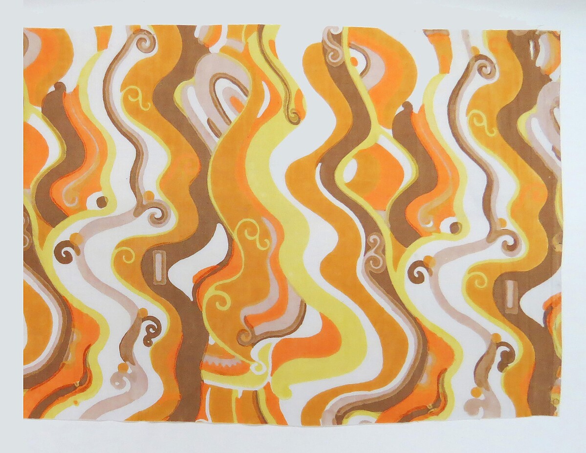 Dagobert Peche，Wiener Werkst&auml;tte 織物圖案 ，1912 棉質，印花 &copy; MAK