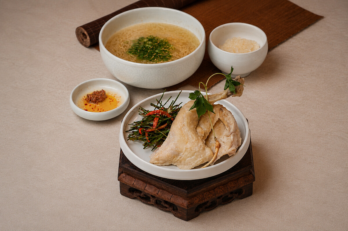 榮光刀削麵的保養蔘雞套餐(보양 삼계백반)(Photo/翻攝自Naver Map)