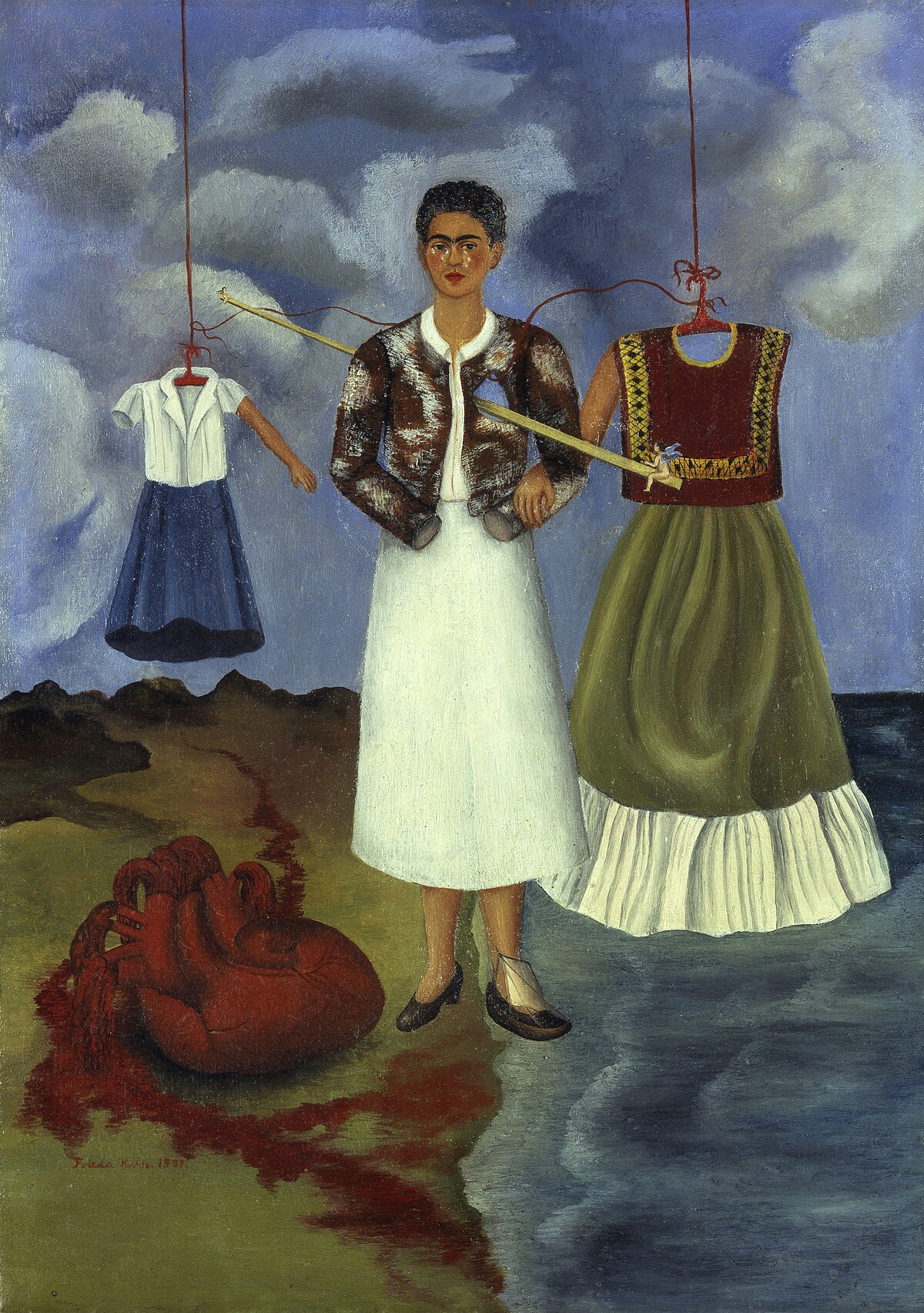 芙烈達・卡蘿（Frida Kahlo），《記憶（心臟）》（Memory (The Heart)），1937年，私人收藏。