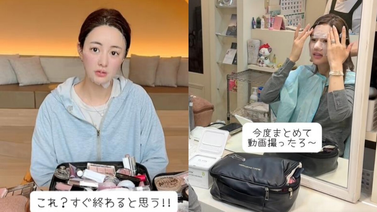 美美很會利用零碎時間面膜或用化妝棉濕敷。