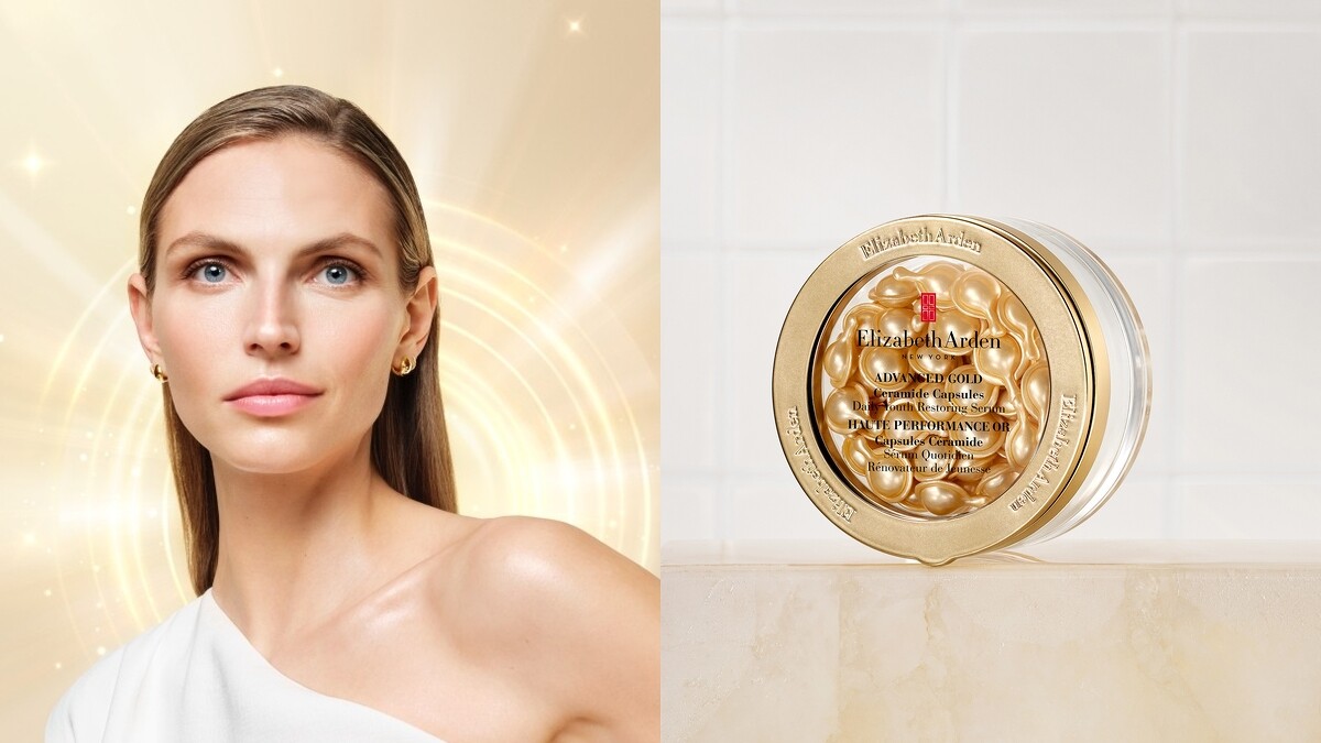 Elizabeth Arden 黃金肌因修護膠囊，30顆 NT2,080／60顆 NT3,980。