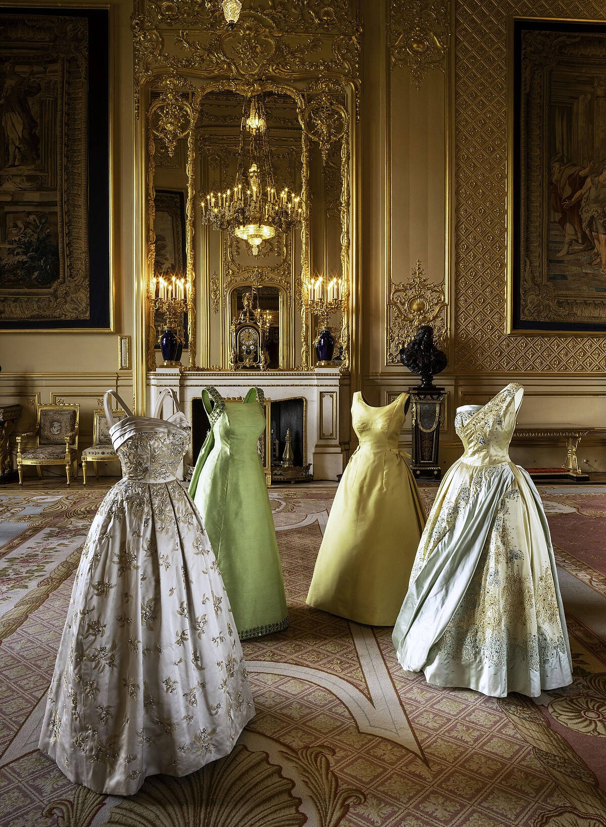 1958年，Norman Hartnell設計的晚禮服。&copy; Royal Collection Enterprises Limited 2026｜Royal Collection Trust。攝影：Paul Bulley。