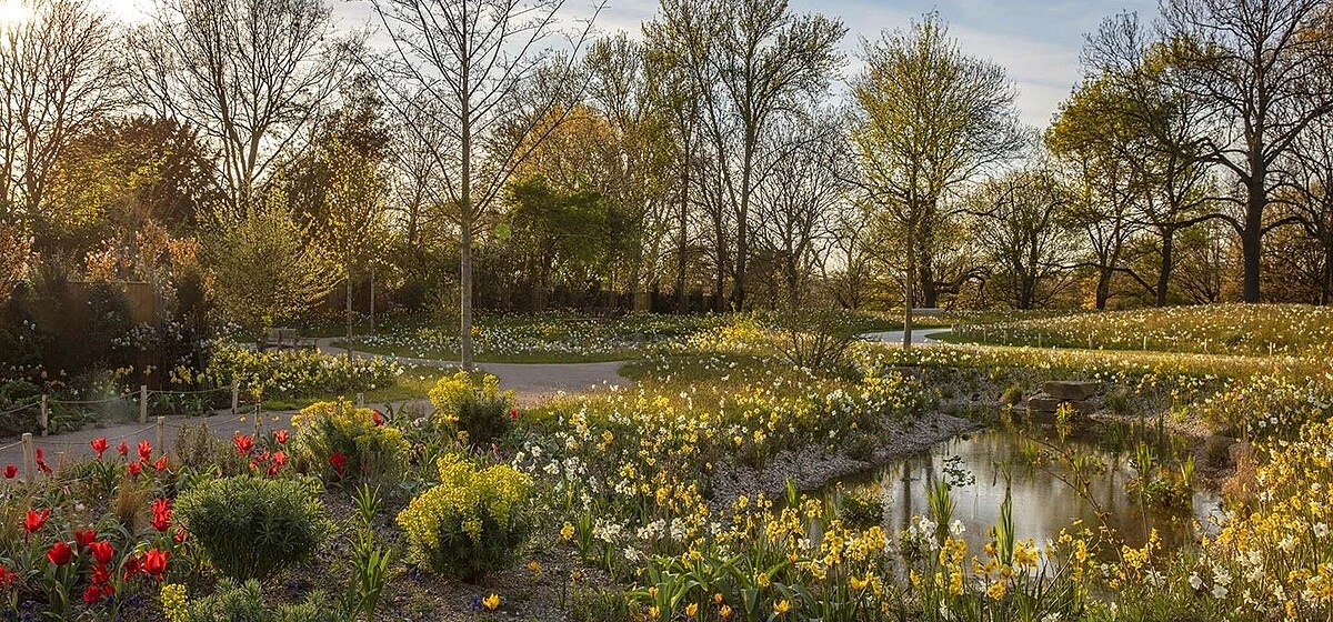 倫敦攝政公園新闢「伊莉莎白二世花園（Queen Elizabeth II Garden）」，園內種植許多女王生前喜愛的花卉。