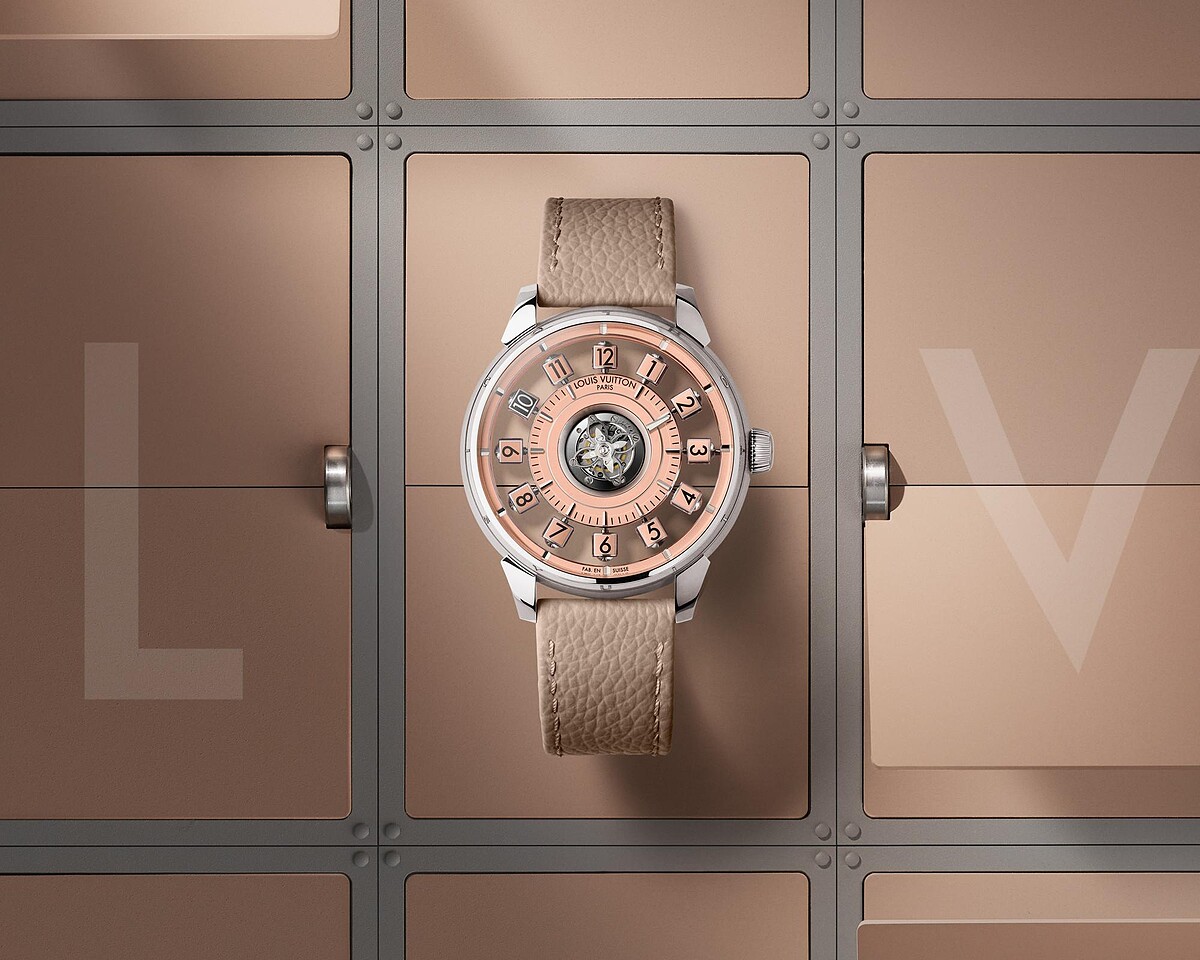 Tambour Spin Time Air 鮭魚粉色飛行陀飛輪鉑金腕錶 $6,550,000