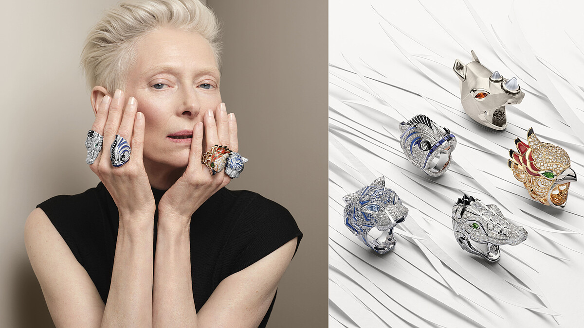 Tilda Swinton 成為 Cartier 最新品牌大使，從她的獨特風格看見 Into the Wild 千奇動物世界