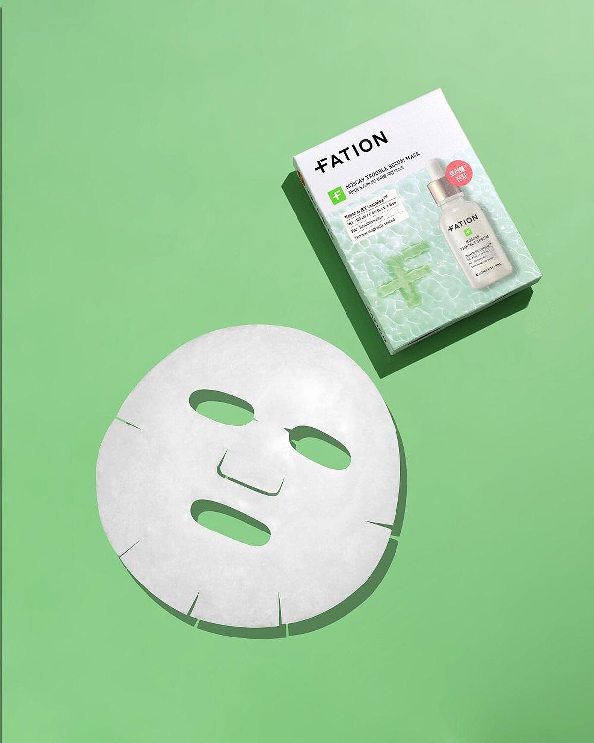 FATION諾素卡淨痘保濕精華面膜(5+1片/盒)。圖/ FATION梵蒂愛提供