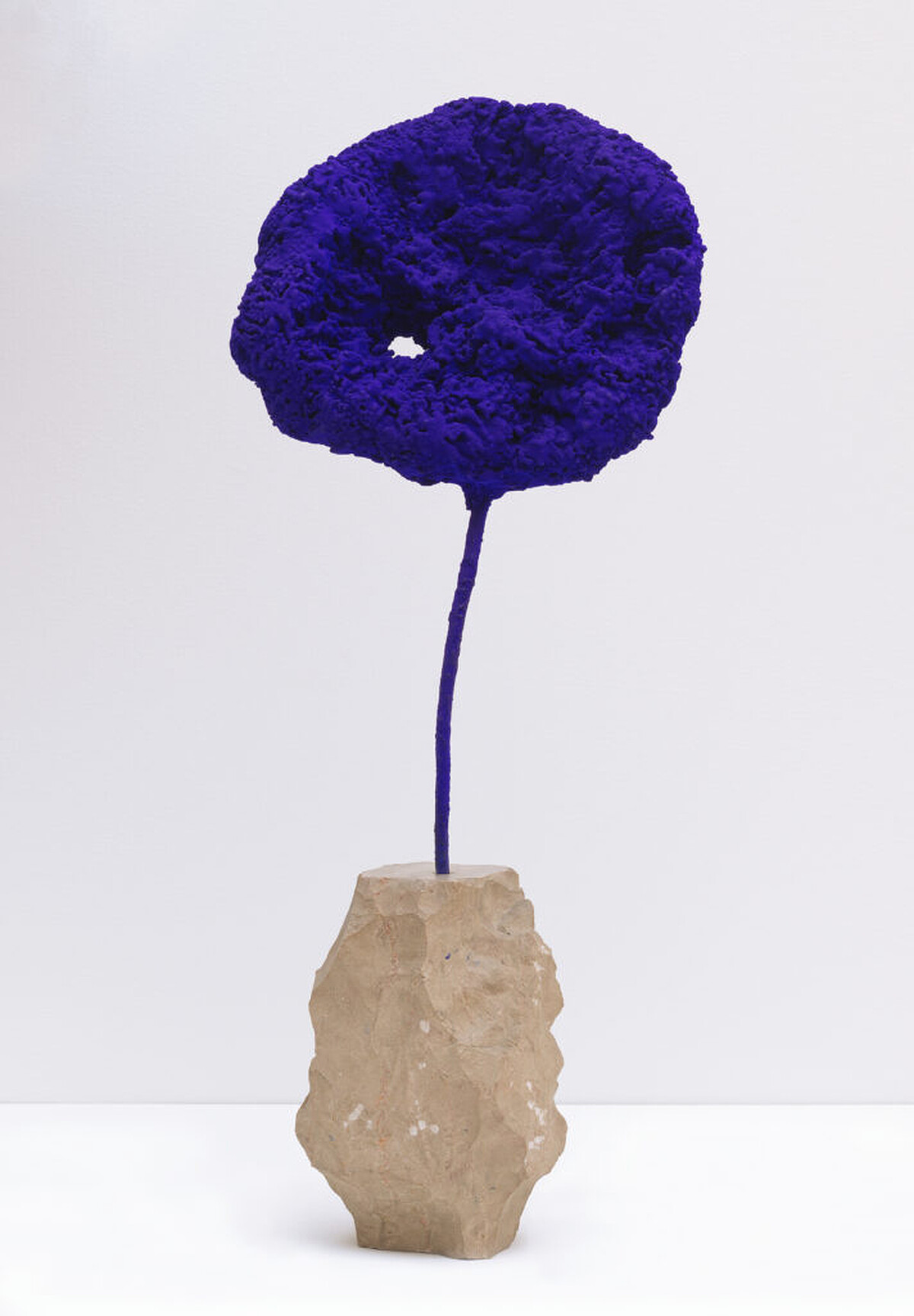 法國藝術家 Yves Klein 於1961年創作的雕塑作品《Éponge (SE251)》,現藏於舊金山現代藝術博物館 (SFMOMA)。