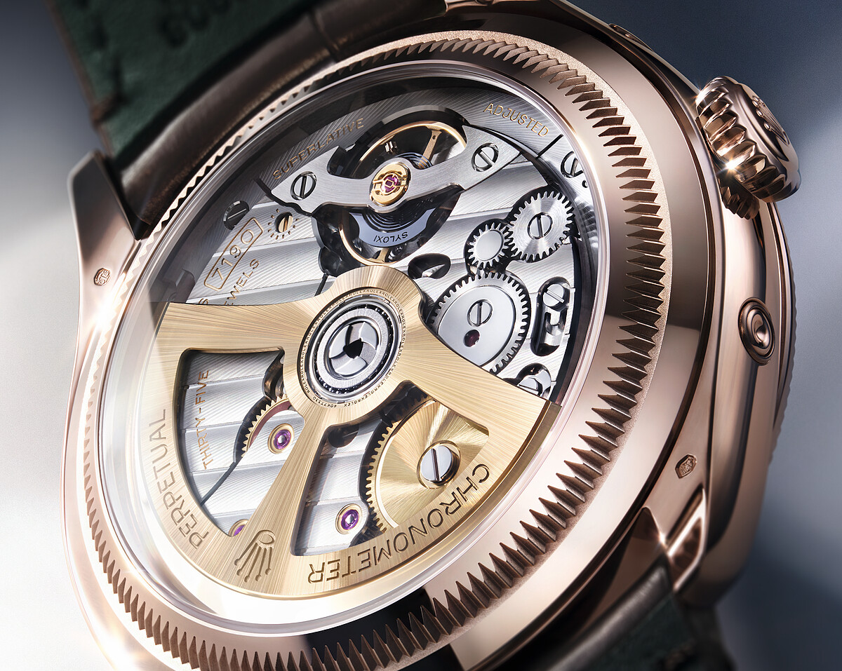 7190型機芯,Perpetual Padellone,18K永恒玫瑰金 ©Rolex_Stojan
