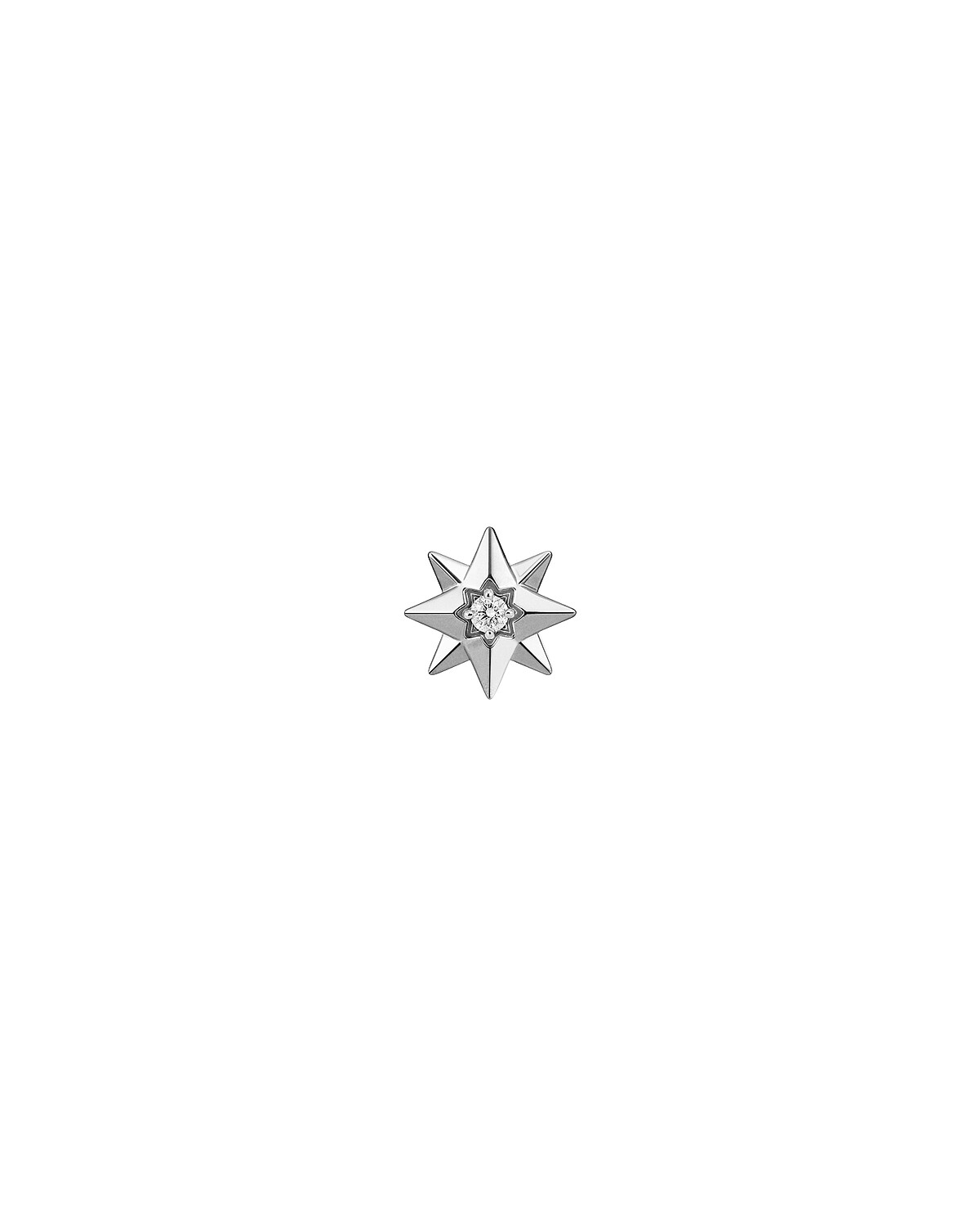&Eacute;toile des Vents 18K白金鑲鑽耳環 _NTD 69,000