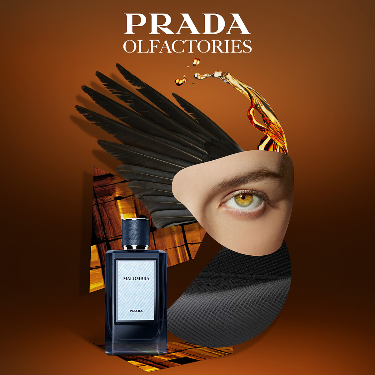 PRADA Beauty嗅覺珍藏系列MALOMBRA窖藏皮革情境圖
