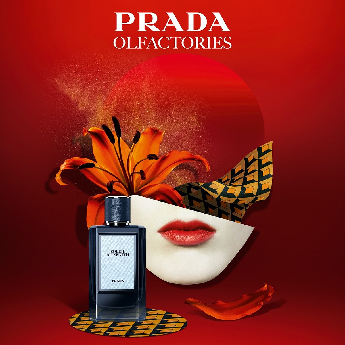 PRADA Beauty嗅覺珍藏系列SOLEIL AU ZENITH焰午光芒情境圖