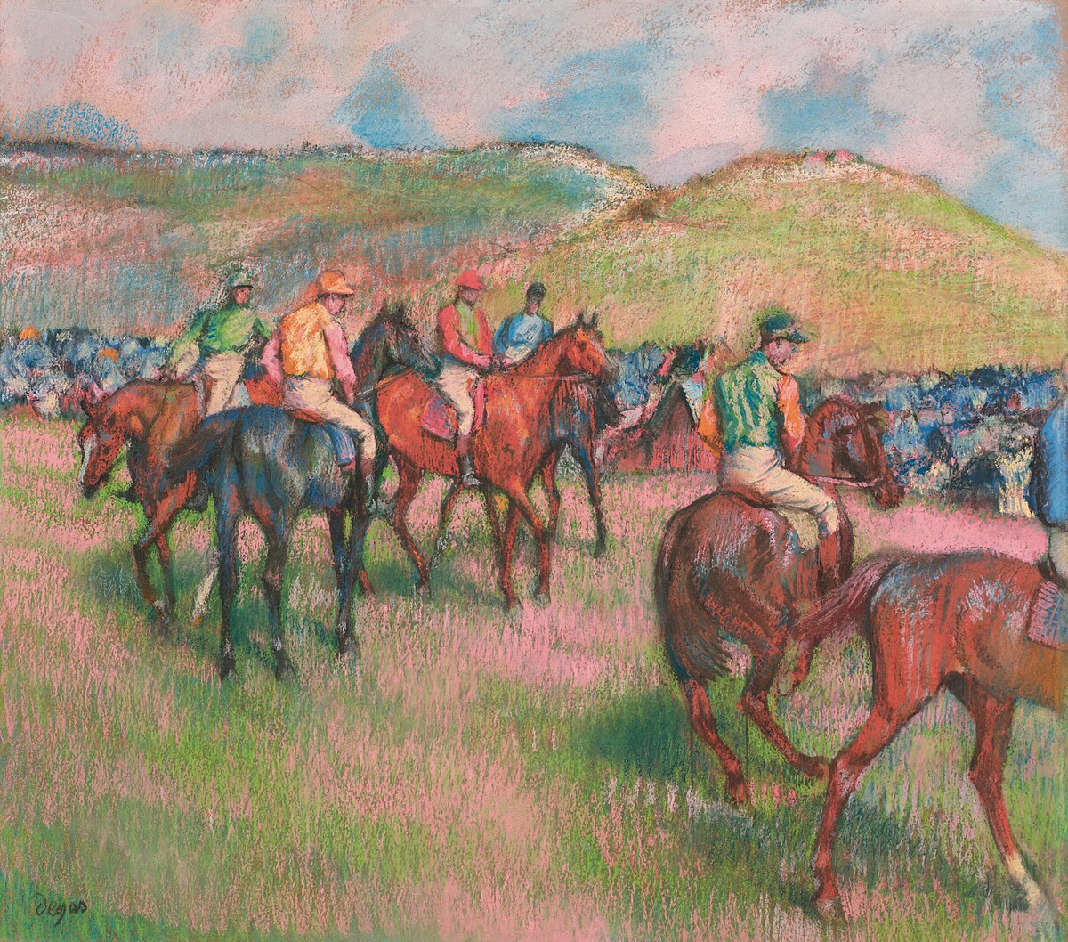 埃德加・德加《Avant la course》,以賽馬為主題的畫作系列。