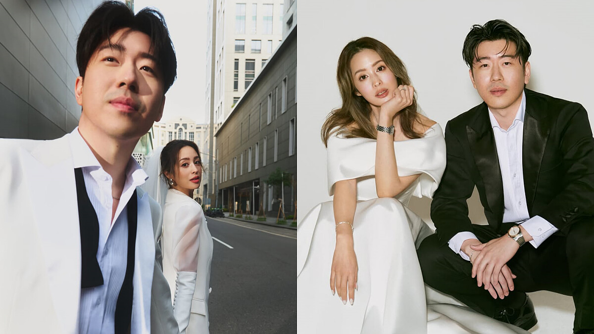 莫允雯登記結婚!台裔美籍老公Nelson正面照曝光,2套絕美婚紗造型美翻