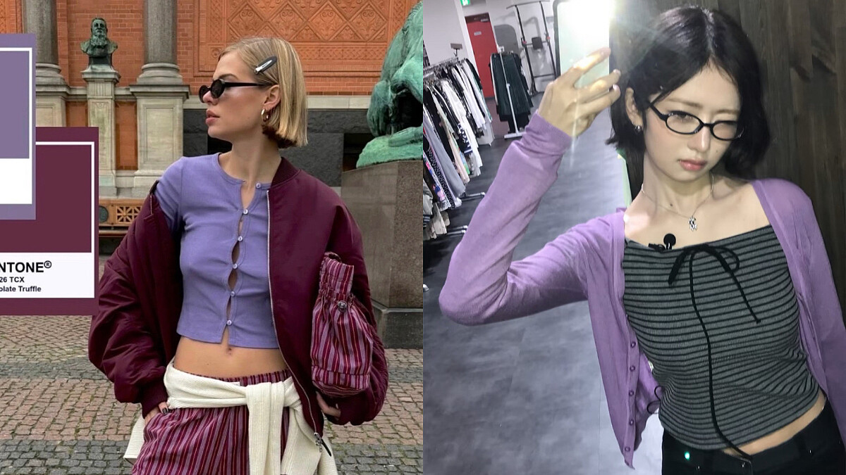 今年秋天別只穿棕色！Jennie、鄭好娟都在穿的「Purple Core」，紫色怎麼穿才時髦一次學會 
