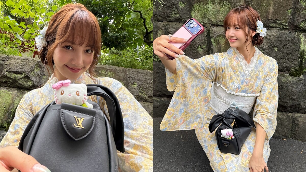 Lisa京都穿和服也要背LV！2026秋冬「扭結包」好可愛，4款配色搶先看