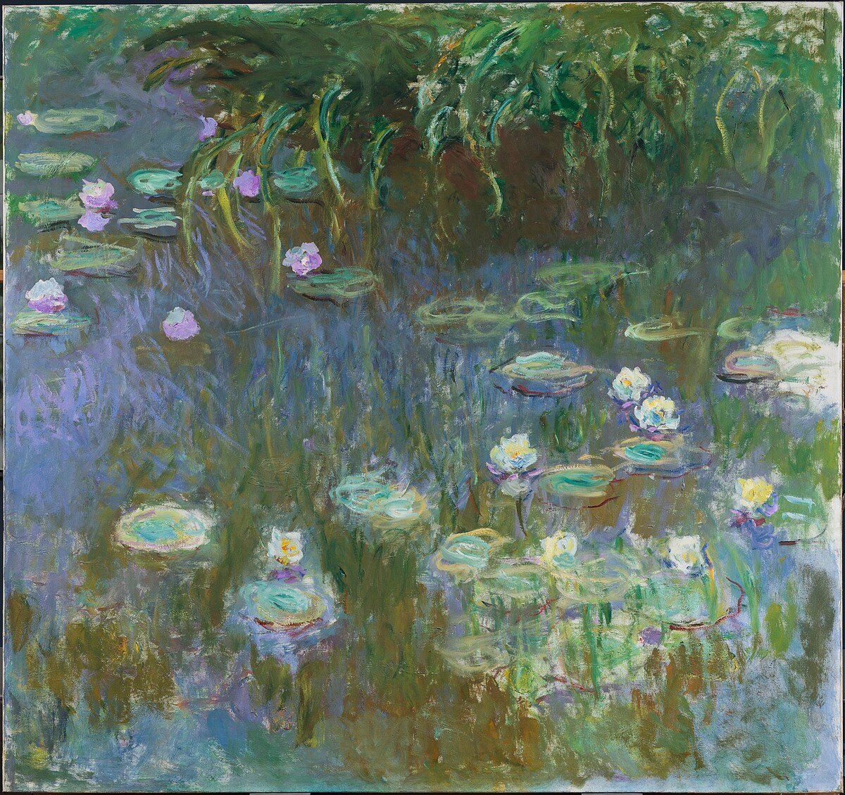 克勞德・莫內《睡蓮》,約1922,油彩、畫布。Toledo Museum of Art, Purchased with funds from the Libbey Endowment, Gift of Edward Drummond Libbey.