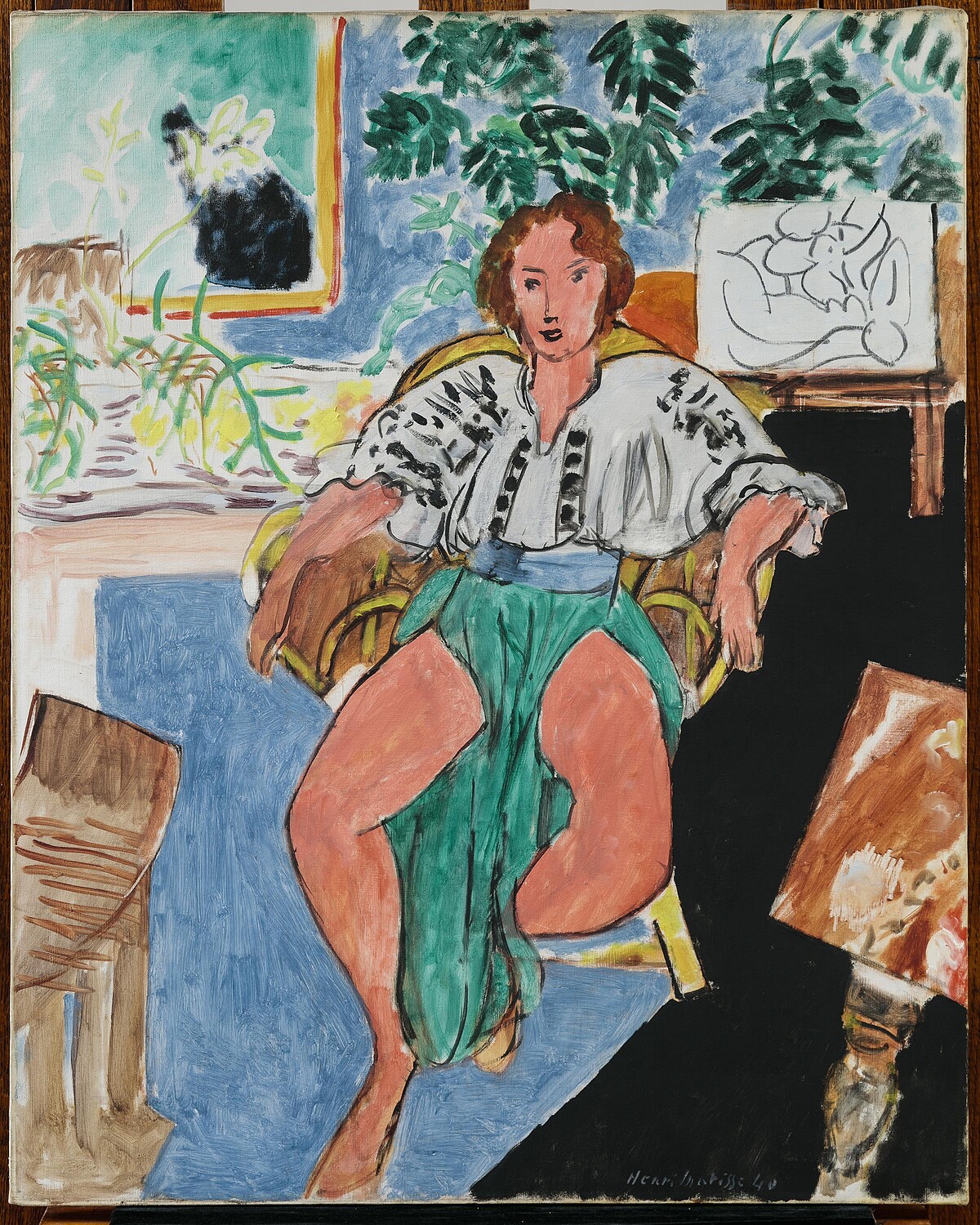 亨利・馬諦斯《休憩中的舞者》,1940,油彩、畫布。Toledo Museum of Art, Gift of Mrs. C. Lockhart McKelvy. © 2026 Succession H. Matisse / Artists Rights Society (ARS), New York.