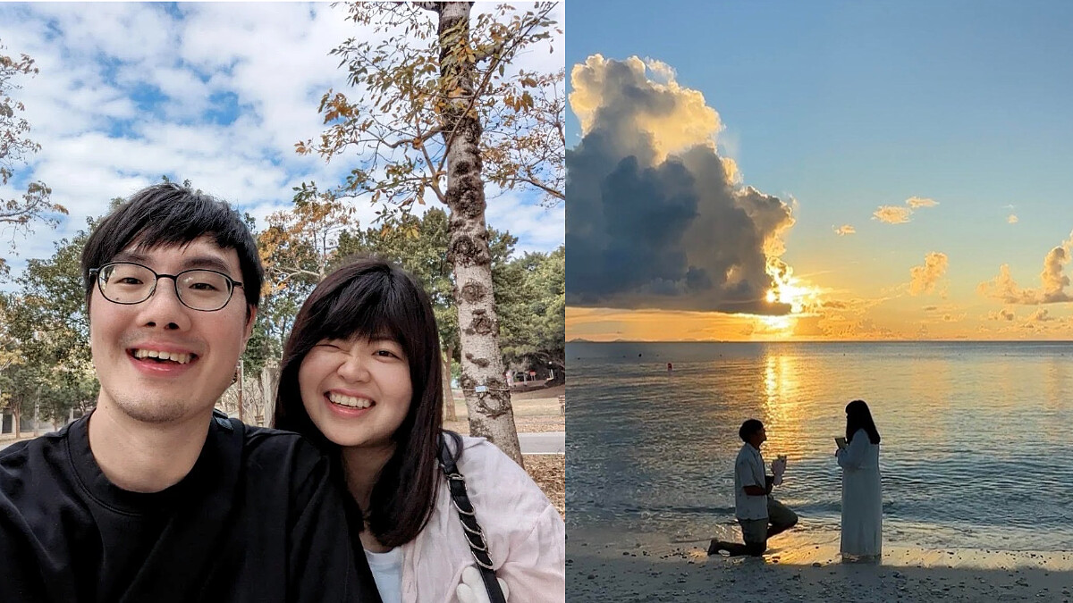 從線上互道晚安,到夕陽下說「我願意」Tree 與 Chu 在 CMB 相遇的愛情故事