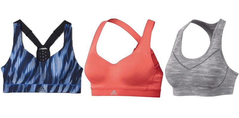 左：CMMTTD CHILL高度支撐運動內衣/ NT$2,690 中：CMMTTD X高度支撐運動內衣/ NT$1,890 右：TECHFIT中度支撐運動內衣/ NT$1,290