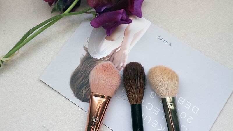 Real Techniques Bold Metals 300 Tapered Blush Brush 打亮刷、Wayne Goss Brush 14 打亮刷、MAC Brush 168 打亮/修容刷